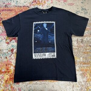 2006 Barry Manilow Chicago Concert Tour Shirt Mens L Black Allstate Arena